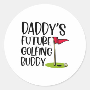 Pappor Future Golfing Buddy 1 Runt Klistermärke