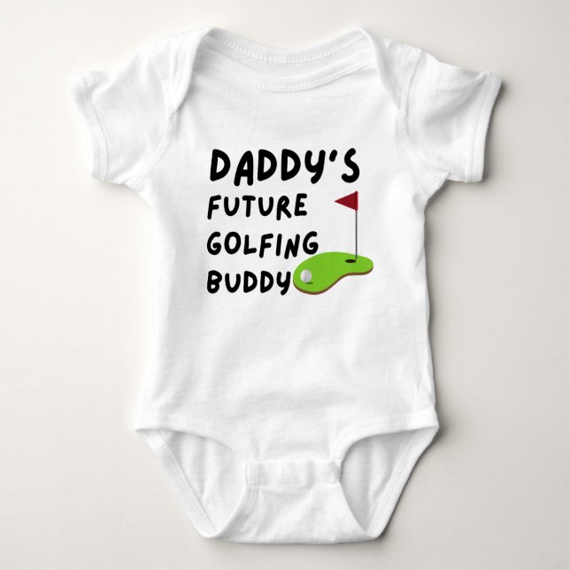 Pappor Future Golfing Buddy T Shirt (Framsida)