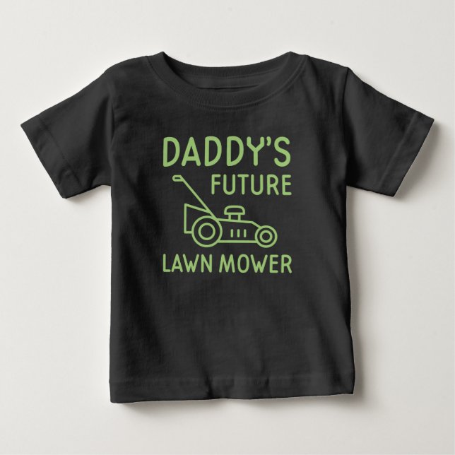 Pappor Future Gräsmatta Mower Tee Shirt (Framsida)