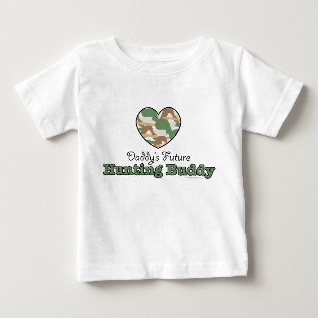 Pappor Future Hunting Buddy Baby Långärmad Tee (Framsida)