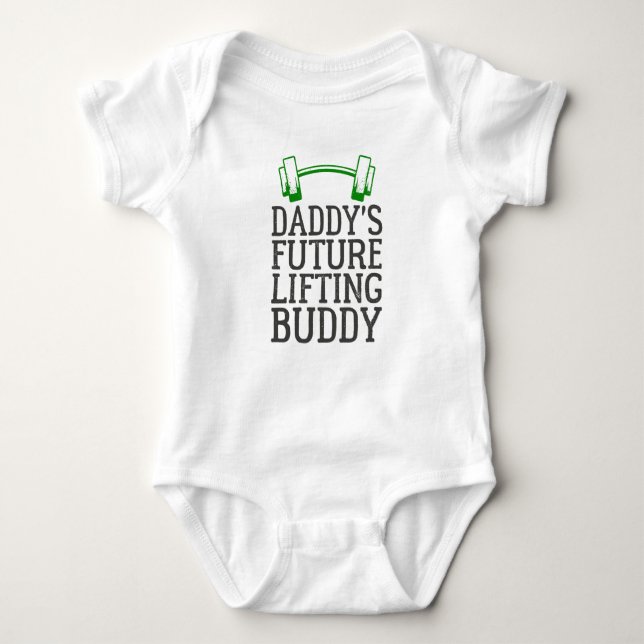 Pappor Future Lyiting Buddy - Gym Pappa Gift T Shirt (Framsida)