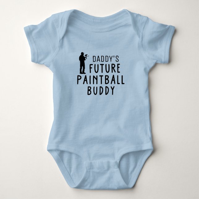 Pappor Future Paintball Buddy Paintballing T Shirt (Framsida)