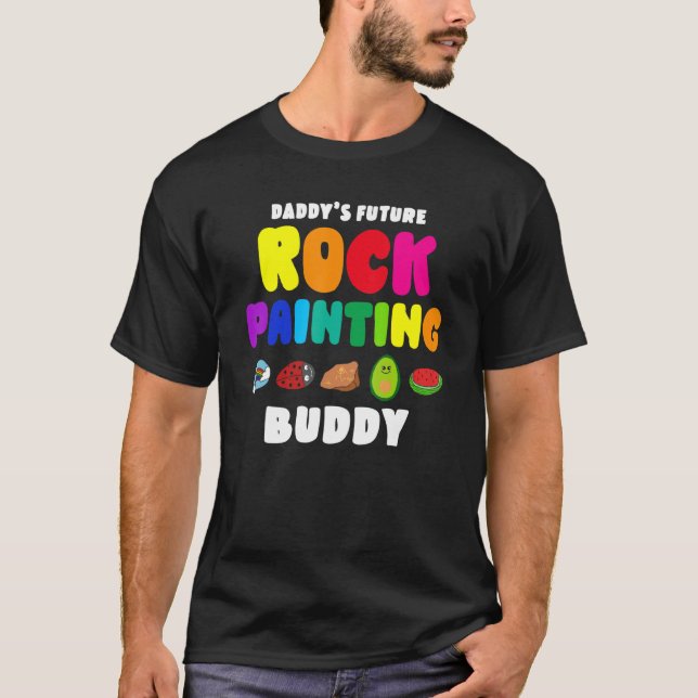Pappor Future Sten Painting Buddy T Shirt (Framsida)