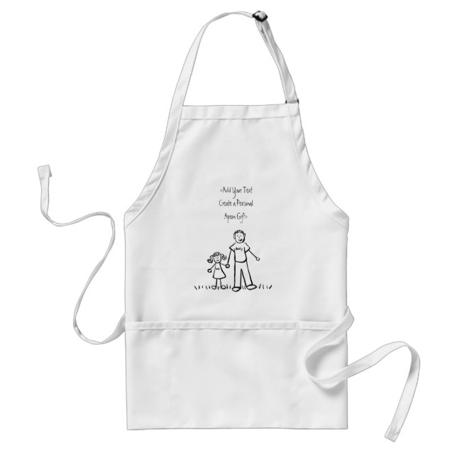 Pappor Girl Apron Förkläde (Framsidan)