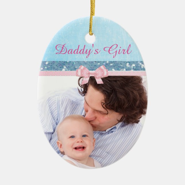 Pappor Girl Baby Keepsak Ornament (Framsidan)