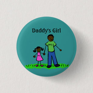 Pappor Girl Buttons Anpassningsbar Family Pendant Knapp