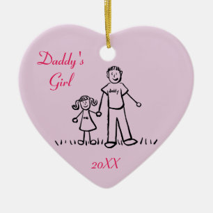 Pappor Girl Family Character Art Anpassningsbar Or Julgransprydnad Keramik