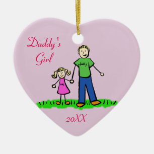 Pappor Girl Family Character Art Anpassningsbar Or Julgransprydnad Keramik