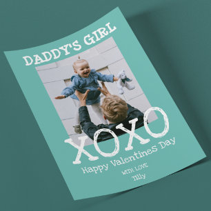 Pappor Girl Foto Valentineser av husdjur och k Julkort