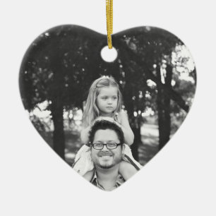 Pappor Girl jul Photo Ornament Keepsak