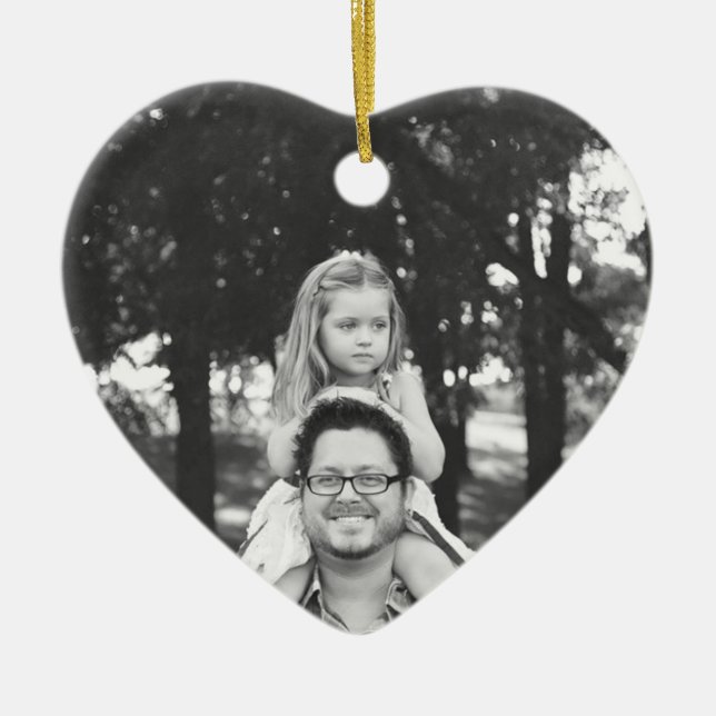 Pappor Girl jul Photo Ornament Keepsak (Framsidan)