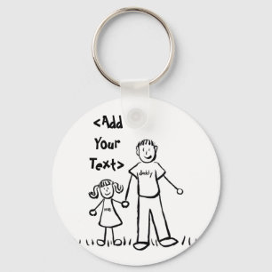 Pappor Girl Keychain Nyckelring