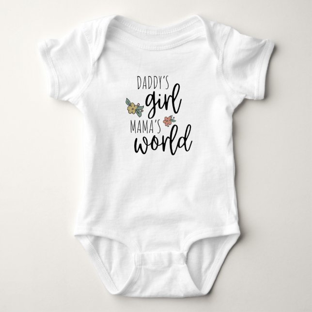 Pappor Girl Mamma World T Shirt (Framsida)