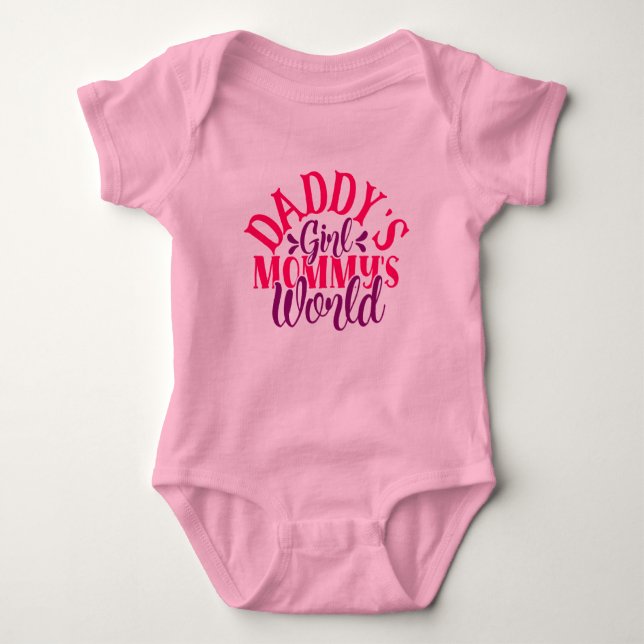 Pappor Girl Mamma World T Shirt (Framsida)