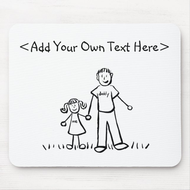 Pappor Girl Mousepad Musmatta (Framsidan)