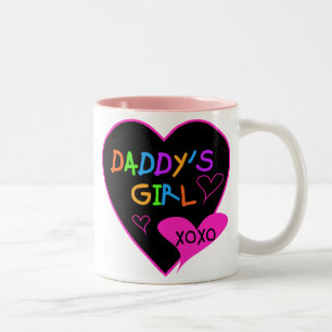 Pappor Girl T Shirts, Mugg, Pillows, Stationary Två-Tonad Mugg