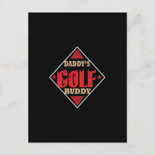 pappor golf-kompis vykort