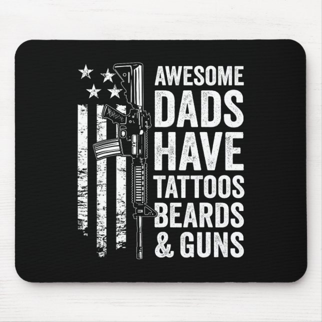 Pappor har Tattoos Beards&amp; Gunnar - Fars dag Musmatta (Framsidan)