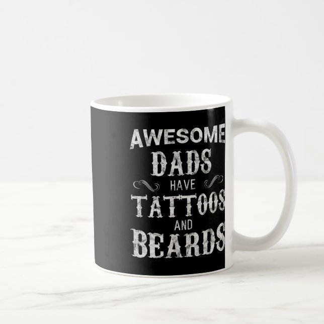 Pappor har tatueringar och bodar i Shirt Fars dag Kaffemugg (Höger)