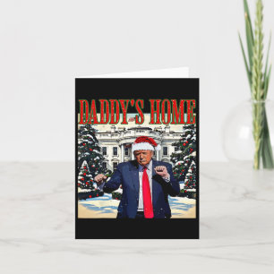 Pappor Hem Jul Edition Vita huset Trump D Kort