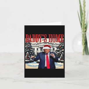 Pappor Hem Jul Edition Vita huset Trump D Kort