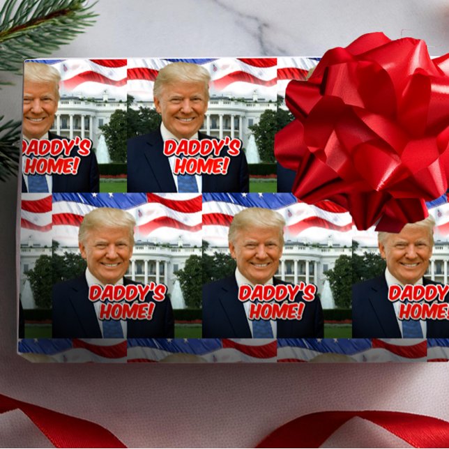 Pappor Hempresident Donald Trump 2024 Victory Presentpapper (donald trump wrapping paper)