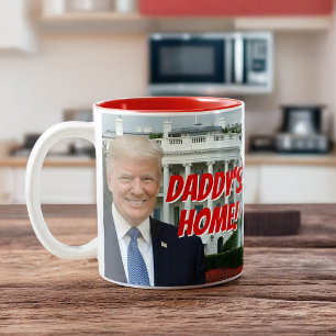 Pappor Hempresident Donald Trump 2024 Win Två-Tonad Mugg