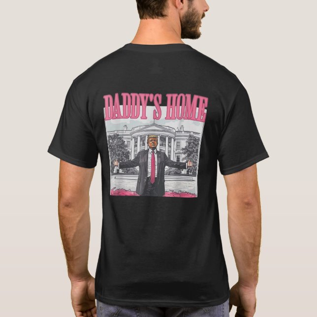 Pappor Hemtrumpens Rosa 2024 Manar Kvinnor T Shirt (Baksida)