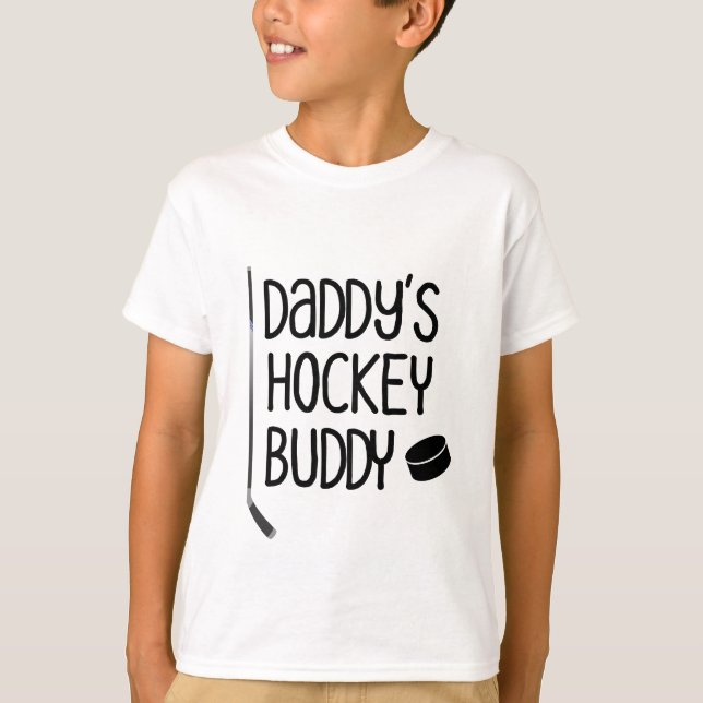 Pappor Hockey Buddy // Cute Hockey Kids T Shirt (Framsida)