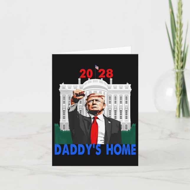 Pappor Home 2028 Trump 2028 Kort (Framsida)