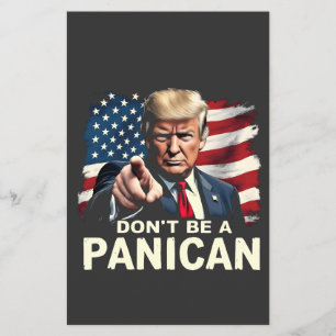 Pappor Home Bli inte en Panican Trump USA Flygblad