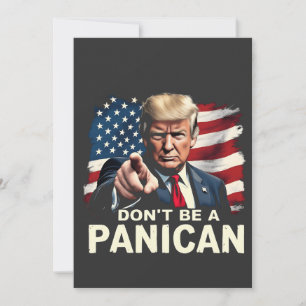 Pappor Home Bli inte en Panican Trump USA Inbjudningar