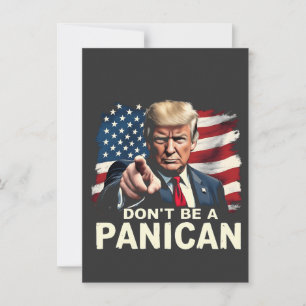 Pappor Home Bli inte en Panican Trump USA Inbjudningar