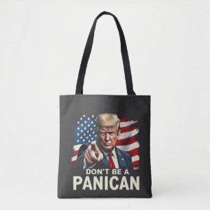 Pappor Home Bli inte en Panican Trump USA Tygkasse