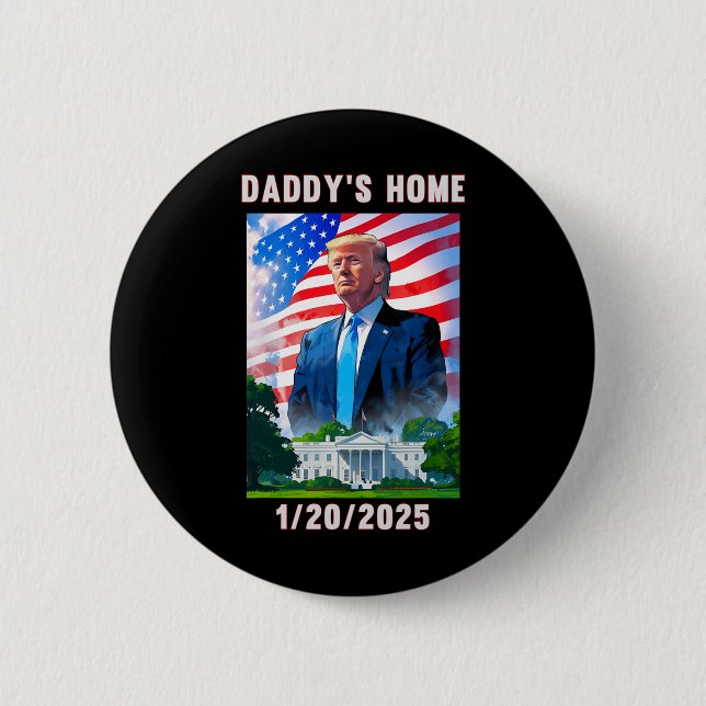Pappor Home Donald Trump 2024 Knapp (Framsida)