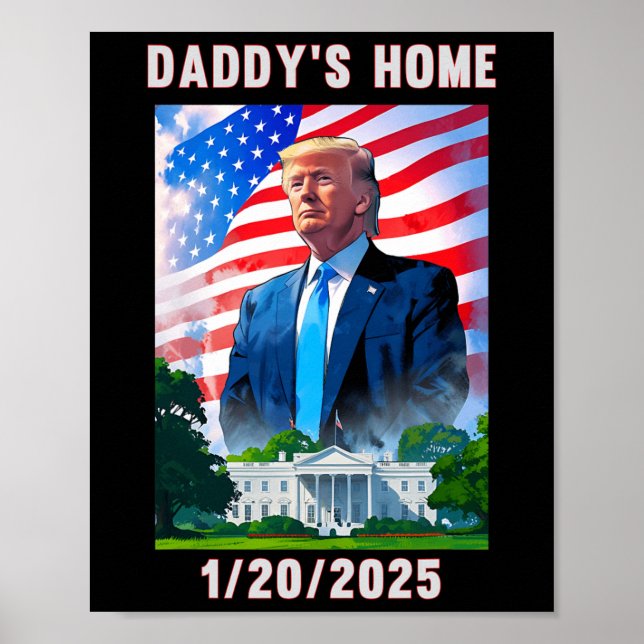 Pappor Home Donald Trump 2024 Poster (Framsidan)