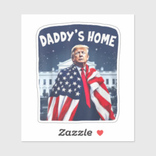 Pappor Home Trump Rosa 2024 Ta Amerika tillbaka Klistermärken