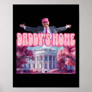 Pappor Home Trump Rosa Trump Won 2024 Ta Amerika Poster