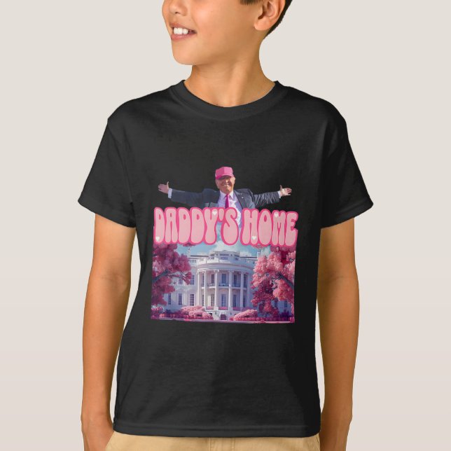 Pappor Home Trump Rosa Trump Won 2024 Ta Amerika T Shirt (Framsida)
