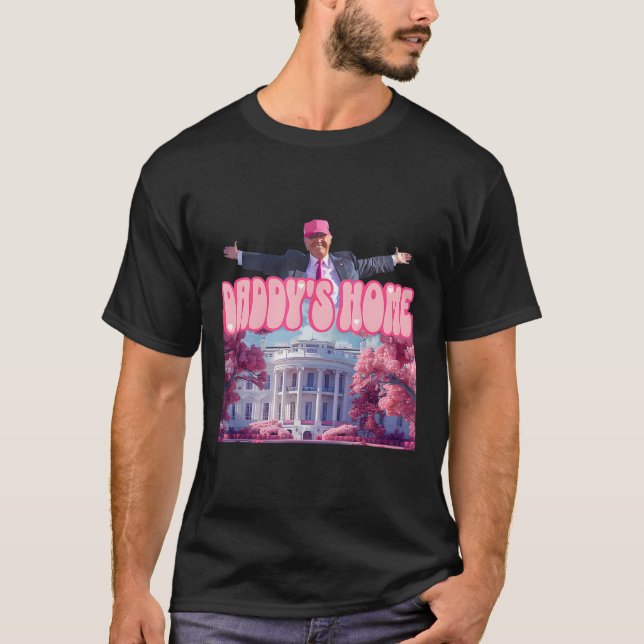 Pappor Home Trump Rosa Trump Won 2024 Ta Amerika T Shirt (Framsida)