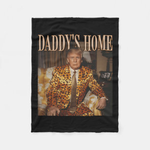 Pappor Home Trump Trump 2024 Leopard Funny Fleecefilt