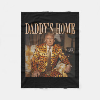 Pappor Home Trump Trump 2024 Leopard Funny Fleecefilt