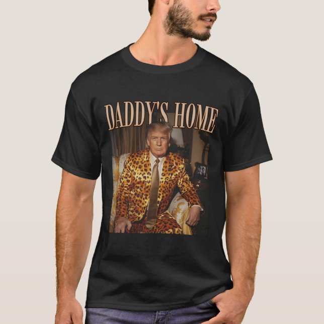 Pappor Home Trump Trump 2024 Leopard Funny T Shirt (Framsida)