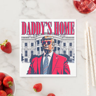Pappor Home Trump Whitehouse Patriotic Pappersservett