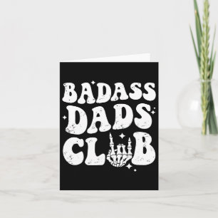 Pappor Klubb Funny Pappa Groovy Trendig Fars dag Kort