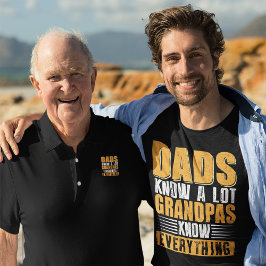 Pappor Know a Lot Grandpas Know Allt T Shirt