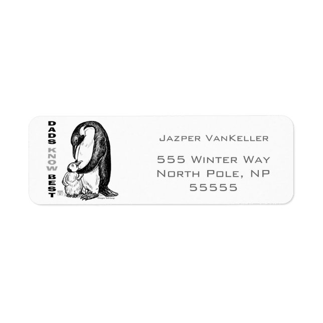 Pappor Know Best Returadress Etikett (Framsidan)