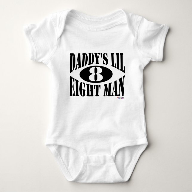 Pappor Lil 8 Man T Shirt (Framsida)