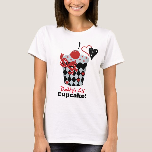 Pappor Lil Cupkaka Moderskapshirt T Shirt (Framsida)