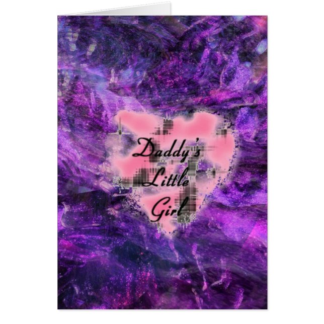 Pappor Lil Girl Hälsningskort (Framsidan)